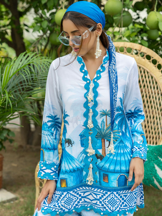 HAVEN – Kurta Set with Scarf