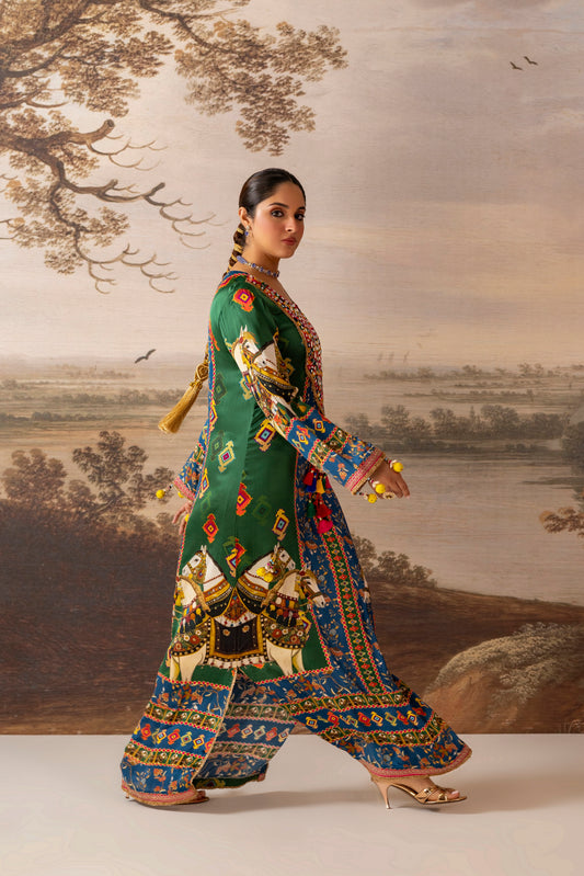 RANGREZ - Kaftan with headband